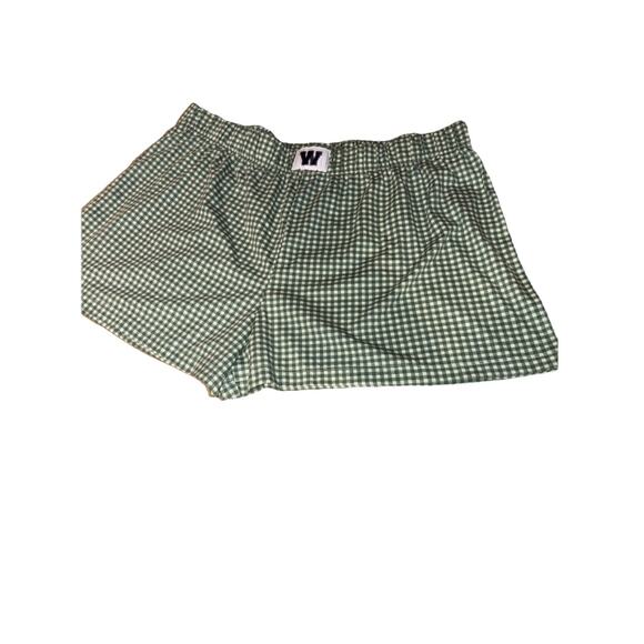 Skinnydip Disney Winnie the Pooh Pajama Lounge Shorts Green Gingham XXL NWT - Picture 1 of 4